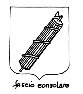 Image of the heraldic term: Fascio consolare